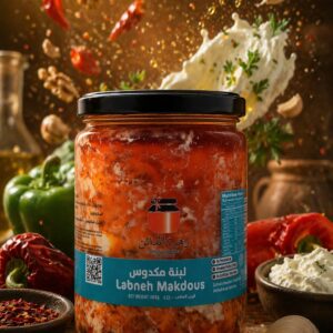 Labneh Makdous    ( لبنة مكدوس )