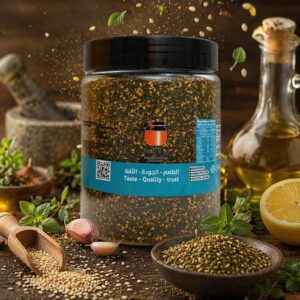 Green Zaatar olive oil ( 500g )   زعتر اخضر زيت الزيتون